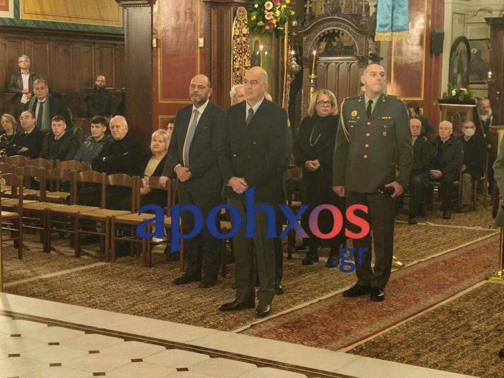 Στην Πάτρα ο Υπουργός Εθνικής Άμυνας Νίκος Δένδιας - Η παρουσία του στην Μητρόπολη- ΦΩΤΟ